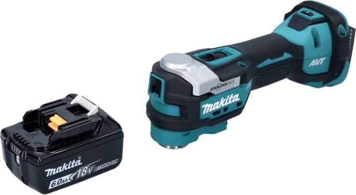 Actual product image Makita DTM 52 G1 cordless multifunction tool 18 V Starlock Max Brushless + 1x rechargeable battery 6.0 Ah