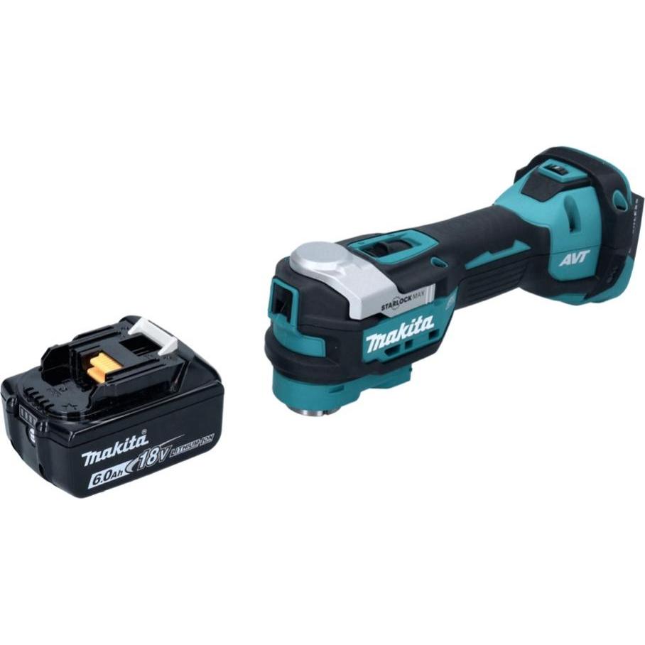 Thumbnail - Makita, Multifunktionswerkzeug, DTM 52 G1 Akku Multifunktionswerkzeug 18 V Starlock Max Brushless + 1x Akku 6,0 Ah - ohn...