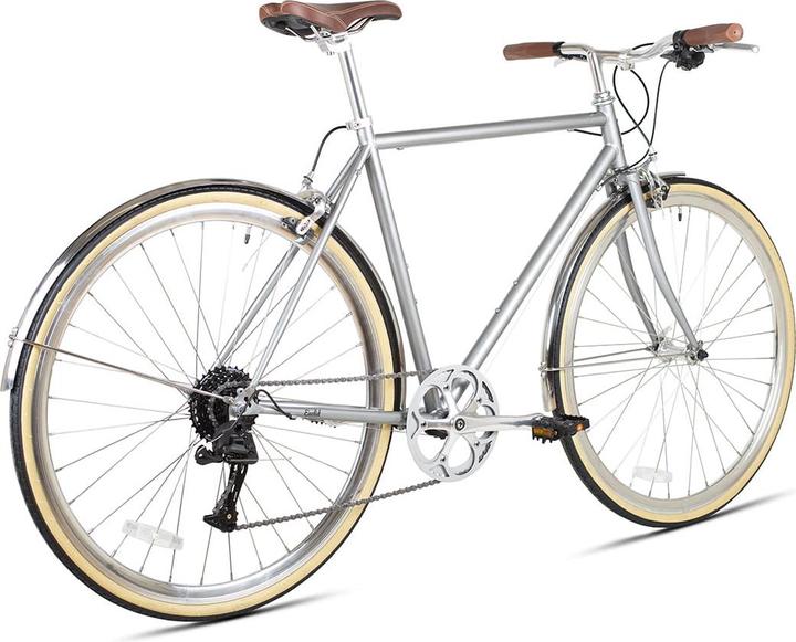 6KU Odyssey 8SP City Bike - brandford silver