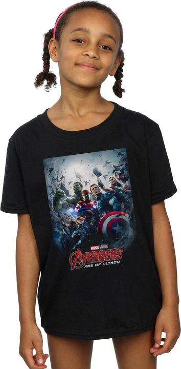 Actual product image Marvel Girls Avengers Age Of Ultron Poster Cotton T-Shirt (116)
