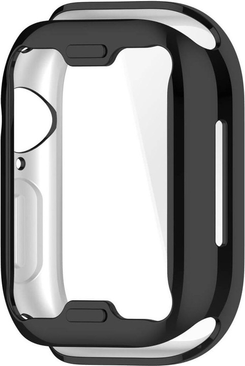 Actual product image Cover-Discount Apple Watch 10 - 46mm - Rubber protection case metal look