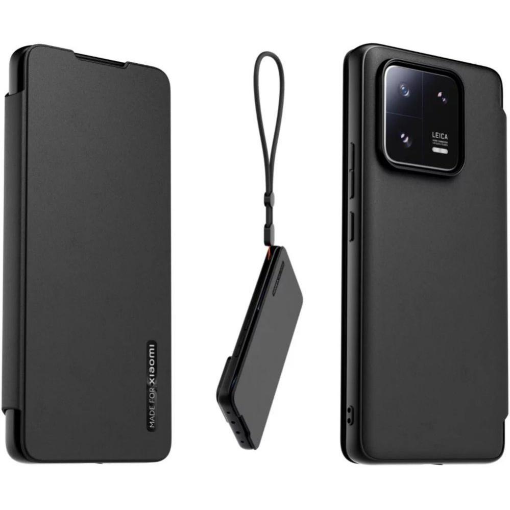 Xiaomi Made for Bookcase with Necklace für 13 Pro - black (Xiaomi 13 Pro), Smartphone Hülle, Schwarz
