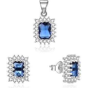Beneto, Schmuck Set, Elegantes Schmuckset mit Zirkonen TAGSET287 (Anhänger, Ohrringe)
