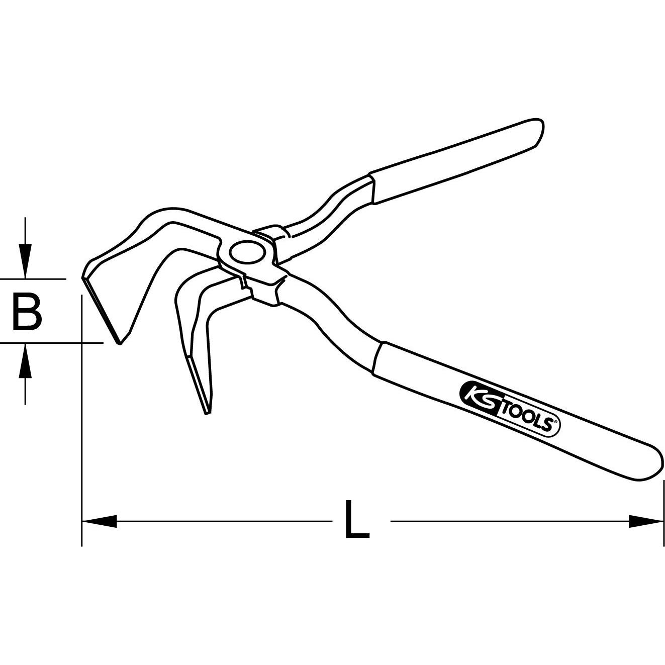 Thumbnail - KS Tools, Zange, 222.1603 (260 mm)