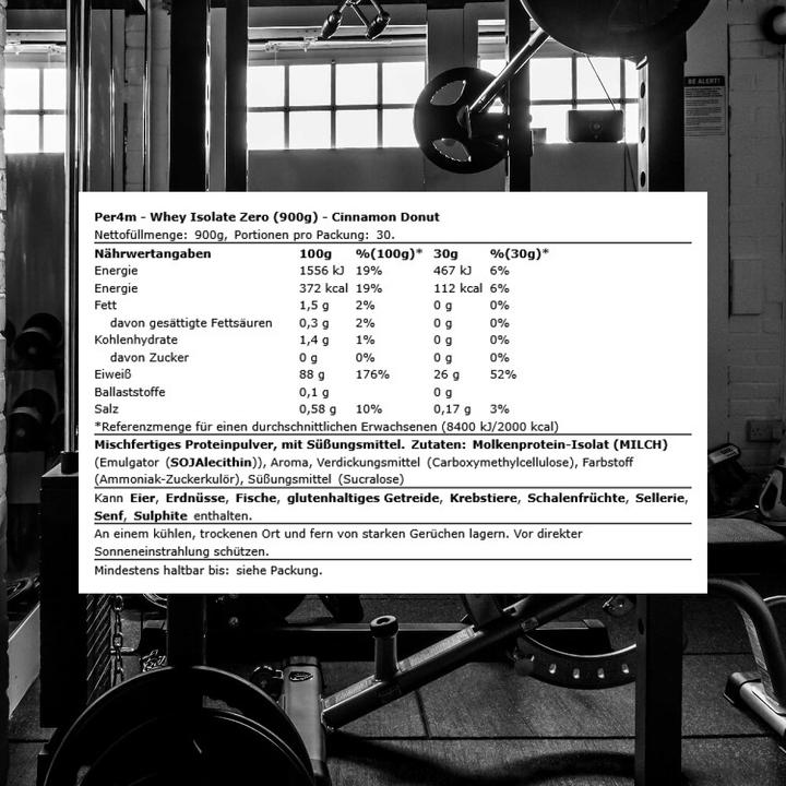 Produktbild Per4m Whey Isolate Zero (900 g, 30x)
