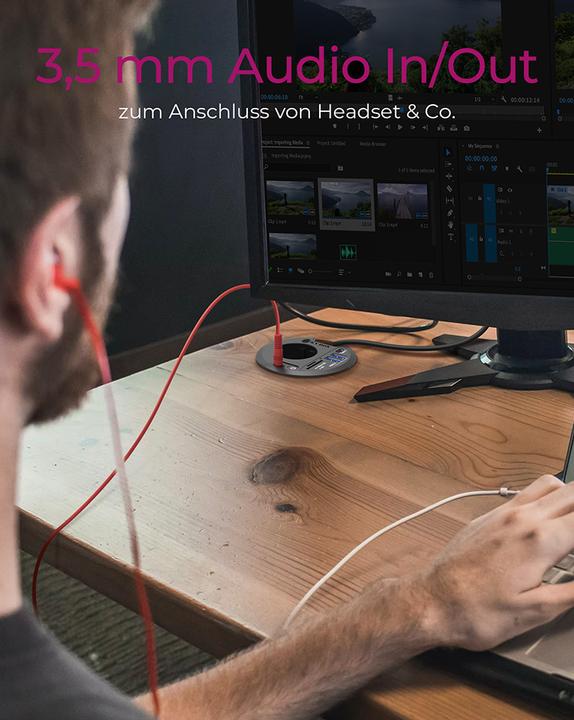 Produktbild Icy Box IB-HUB1430-CR (USB-A, 3 Ports)