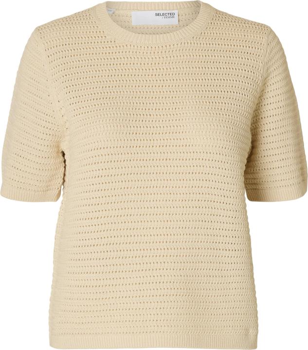 Produktbild Selected Femme Slfvinna Ss Structure Knit O-Neck Noos (XS)