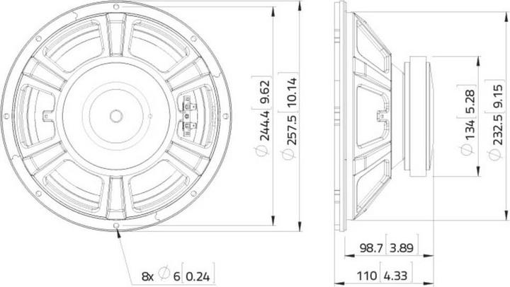 Immagine prodotto Lavoce 10 Bass Guitar Loudspeaker Ferrite (1 pz.)