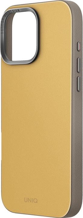 Actual product image Uniq Lyden DS iPhone 16 Pro Max 6.9" Magclick Charging case yellow-gray/yellow-gray (Apple iPhone 16 Pro Max)