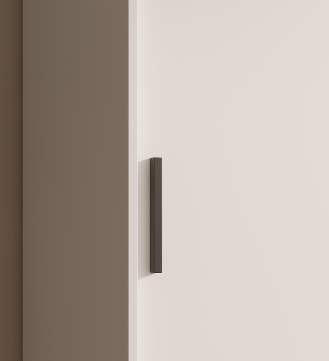 Actual product image ADRK Furniture Sliding-door wardrobe with mirror Hailey 120 (120 x 60 x 205 cm)