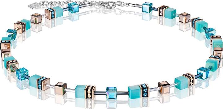 Actual product image Coeur de Lion GeoCube necklace (Stainless steel, Rose gold, 42 cm)