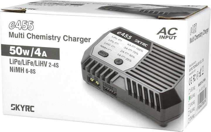 Produktbild SkyRC e455 AC NiMH 6-8 / LiPo 2-4S, 50W