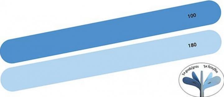 Herba Nagelfeile 6 Schichten 100/180 Körnung hell-/dunkelblau