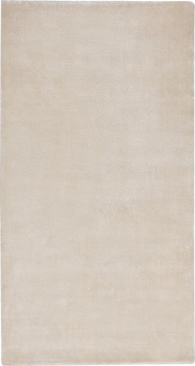 Beliani Teppich Viskose hellbeige 80 x 150 cm Kurzflor GESI II (80 x 150 cm)