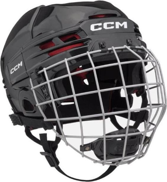 Actual product image CCM Tacks 70 SR hockey helmet with cage (dark blue, M) (M)