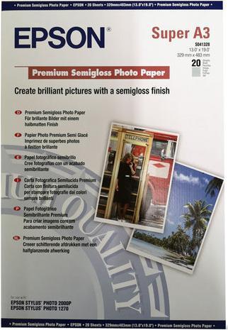 Image du produit Epson Premium Semigloss (250 g/m², A3+, 20 x)