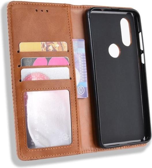 Immagine prodotto MU Style Custodia a libro in pelle stile vintage (Motorola One Vision)
