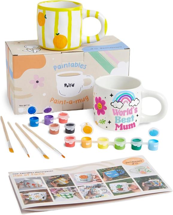 Actual product image Pott'd Keramik-Bemalen-Set mit Tassen