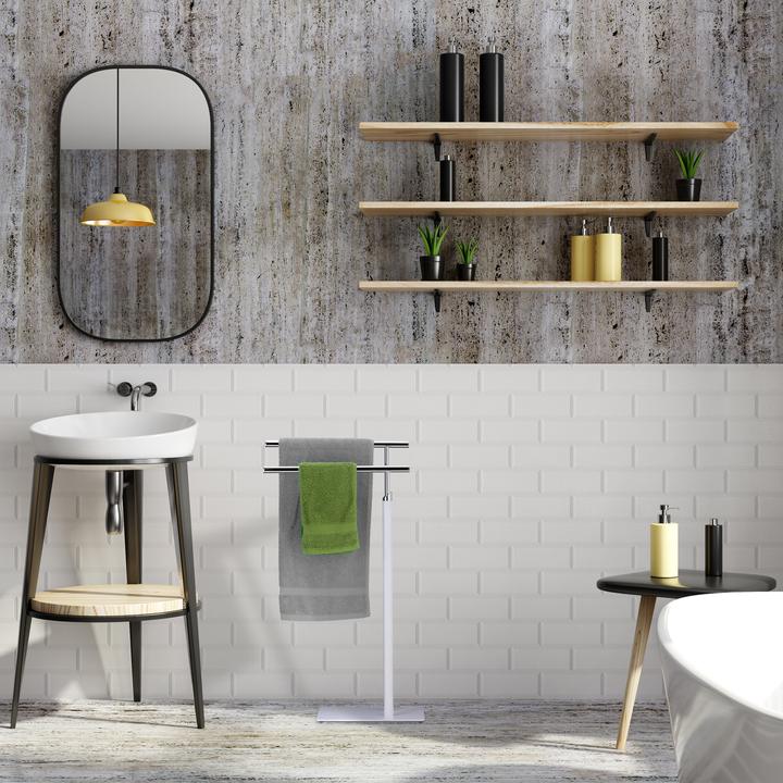 Actual product image Relaxdays Towel rack