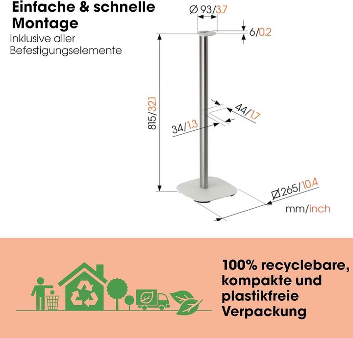 Immagine prodotto Vogels SFS 4113 per Sonos Era 100 (Cavalletto, Non mobile)