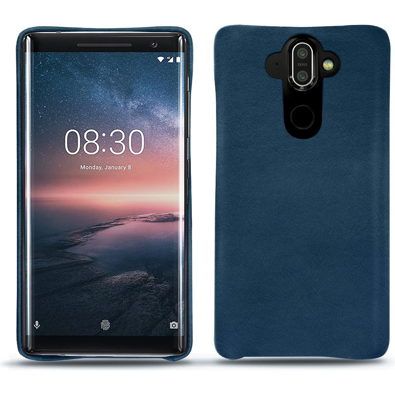 Noreve Lederschutzhülle (Nokia X), Smartphone Hülle, Blau