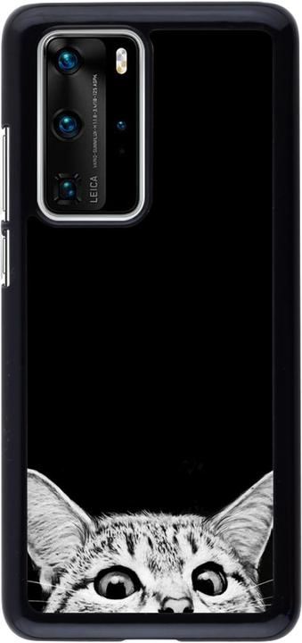 Actual product image PhoneLook Cover Cat Looking Up Black (Huawei P40 Pro)