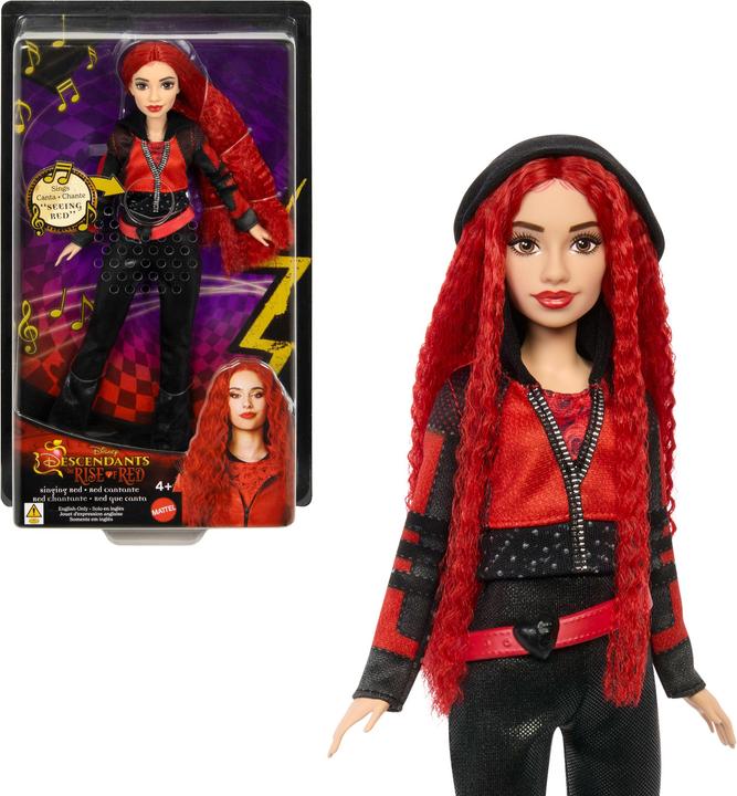 Image du produit Mattel Disney Descendants: The Rise of Red, Singing Red Doll