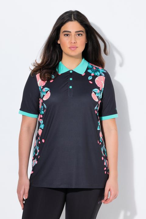 Immagine prodotto Ulla Popken Maglia polo funzionale con mezze maniche e materiale riciclato (46, 48)