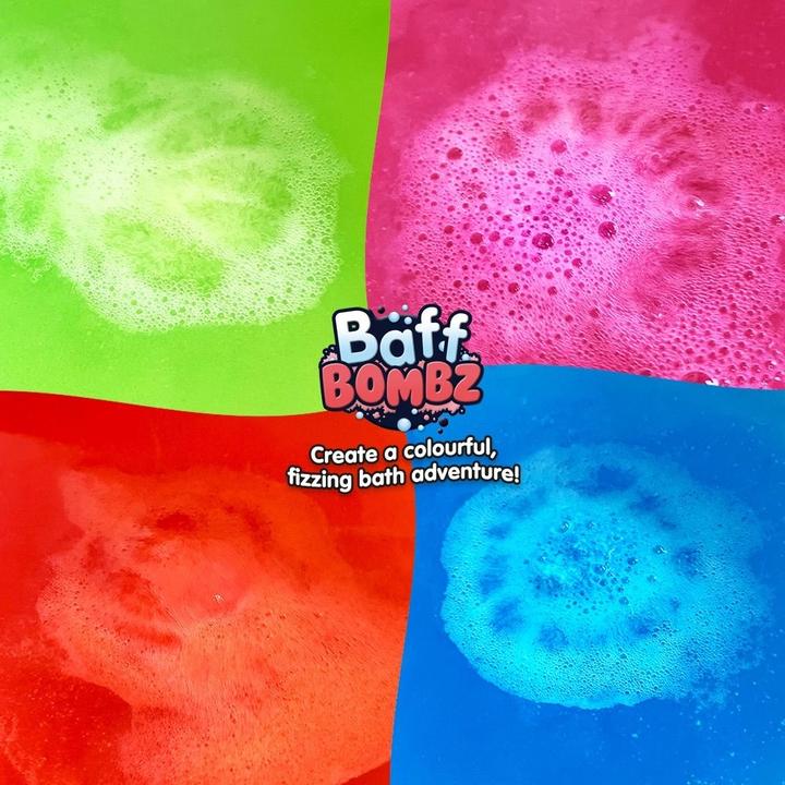 Actual product image Zimpli Kids Baff Bombz Refill Pack – 4 Vibrant Fizzing Bath Bombs (Bath bombs)