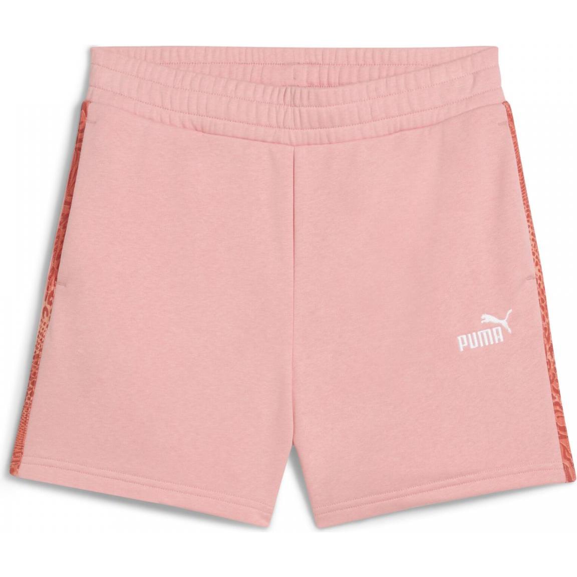 Puma, Damen, Shorts, ESS GRAPHIC ANIMAL Shorts 5" TR, Weiss, (XL)