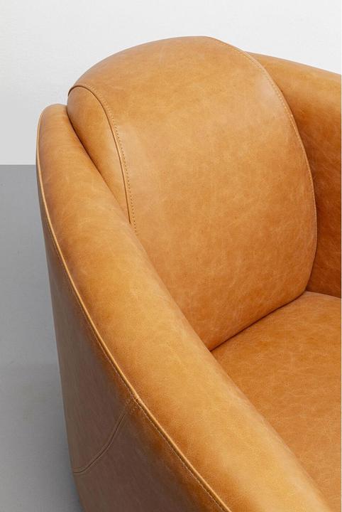 Actual product image Kare Design Armchair Cigar Lounge Smart leather light brown