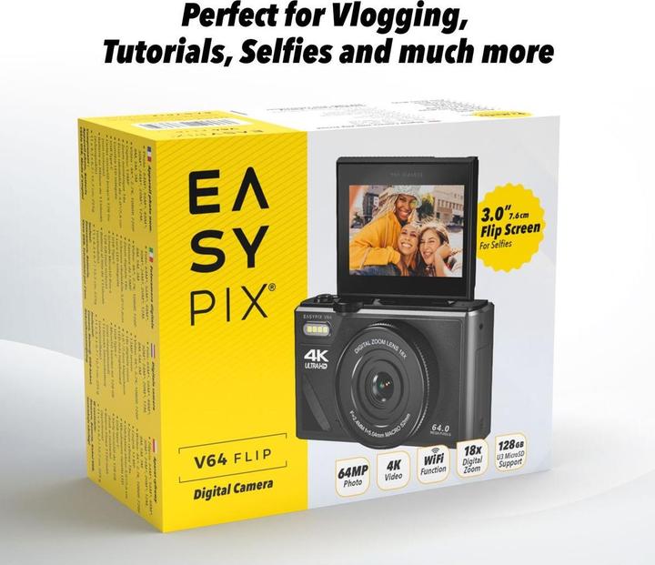 Actual product image Easypix V64 Flip (5.04 mm, 13 Mpx)