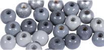 Actual product image Rayher Wood bead mixture, FSC 100%, 6mm ø, dark gr