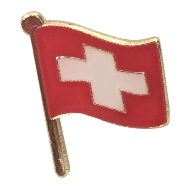 Image du produit Pins Pin's Drapeau suisse, taille : 15 mm
