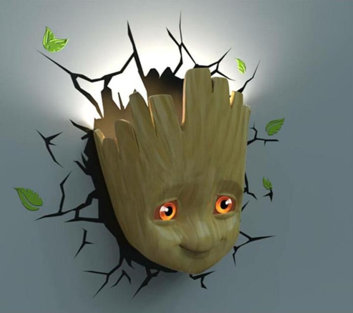 Image du produit 3Dlight Les Gardiens de la Galaxie - Visage de bébé Groot - Lumière LED 3D 3D