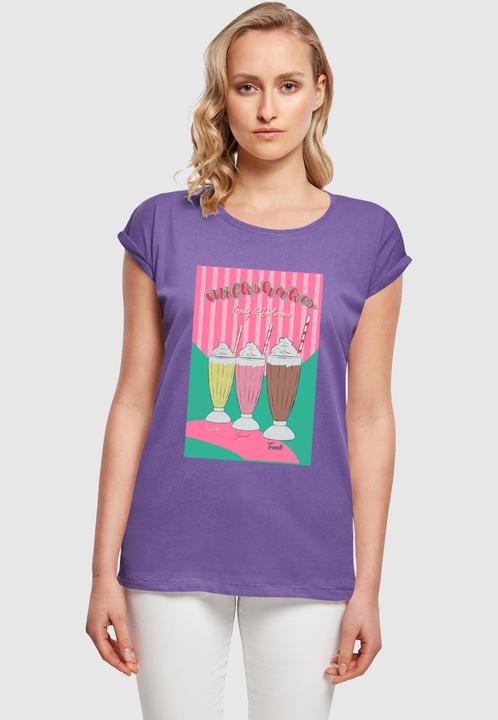 Produktbild Mister Tee MisterTee Ladies Milkshake Tee - Extended Shoulder Tee - 178079 (XS)