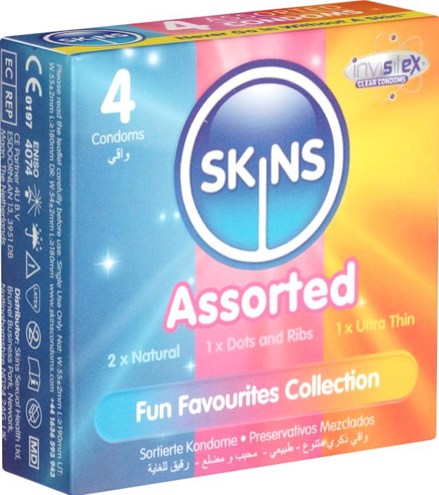 Produktbild Skins Kondome Assorted 4 Pack - D&R NAT UT (4 Stk.)