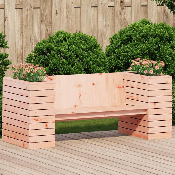 Actual product image vidaXL Garden bench with Douglas fir planters