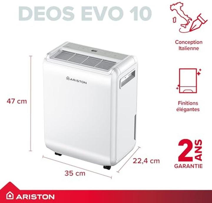 Immagine prodotto Ariston Luftentfeuchter230 W, Weiss (31 m², 5 l/24h)
