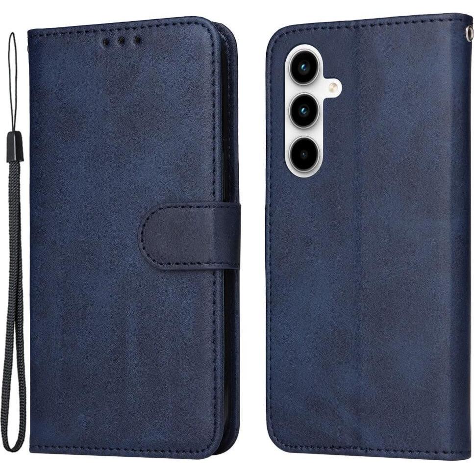 Cover-Discount Galaxy A35 - Premium Handyhülle Etui blau (Samsung Galaxy A35), Smartphone Hülle, Blau