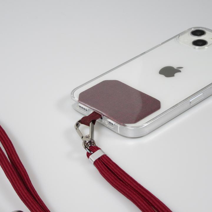 Actual product image PhoneLook Necklace universal adapter for smartphone cases mobile phone chain elegant Bordeaux