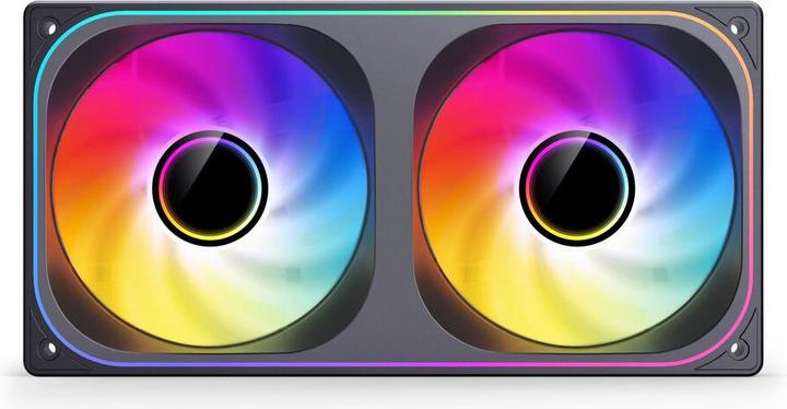 Actual product image Jonsbo ZB-240 Infinity Mirror ARGB PWM Lüfter - 240mm, schwarz (240 mm)