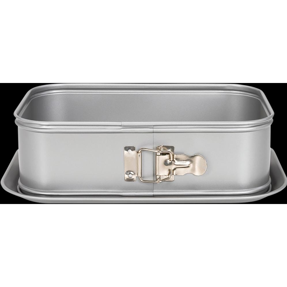 Patisse Silver-Top Springform Rechteck Hoher Rand 28x18cm, Backform, Silber