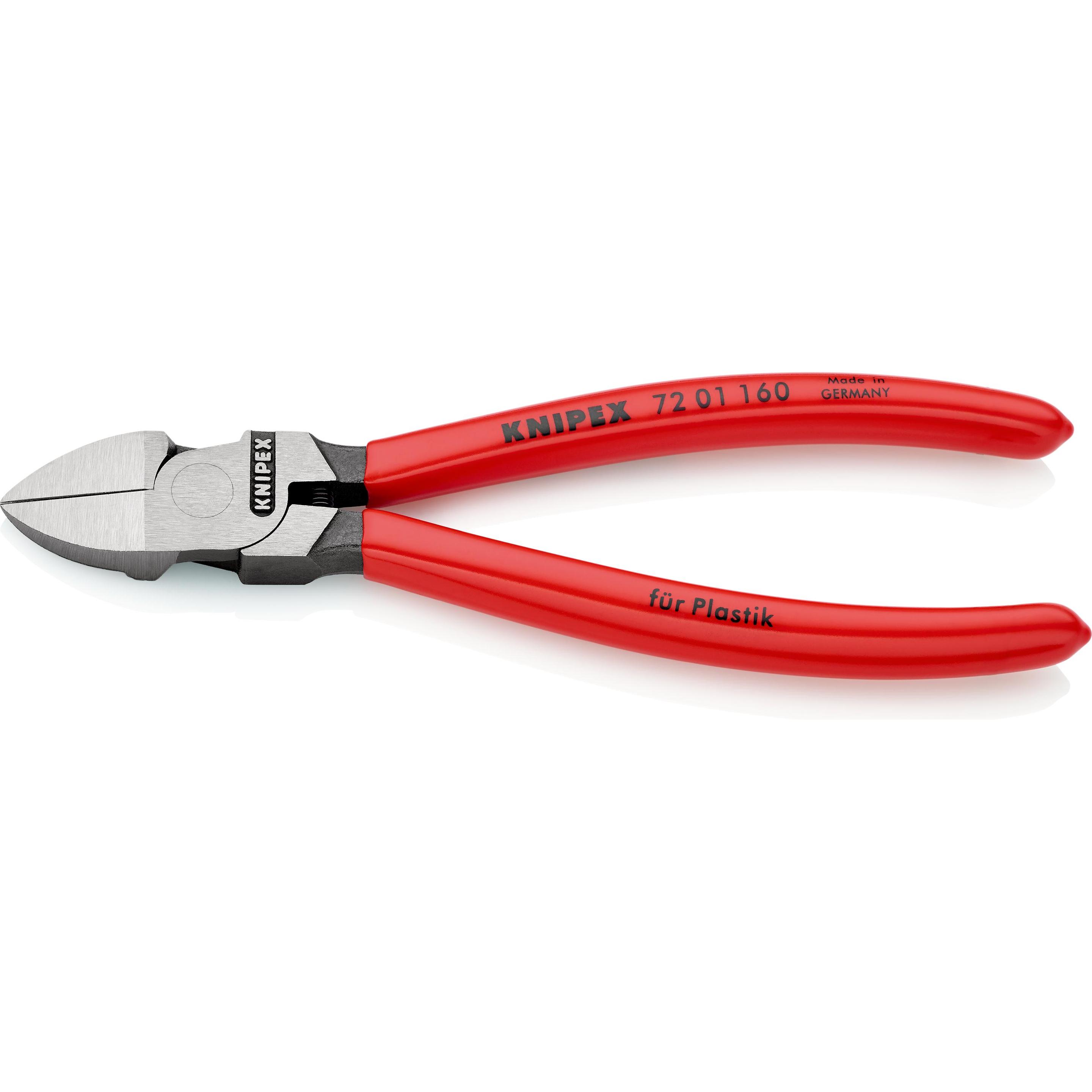Knipex, Bolzenschneider + Seitenschneider, Seitenschneider für Kunststoff (160 mm)