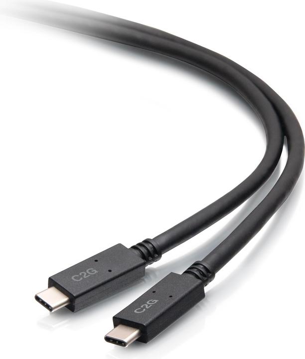 C2G 6.5ft (2m) USB-C Male to USB-C Male (2 m, USB 3.2 Gen 1, 20 W)