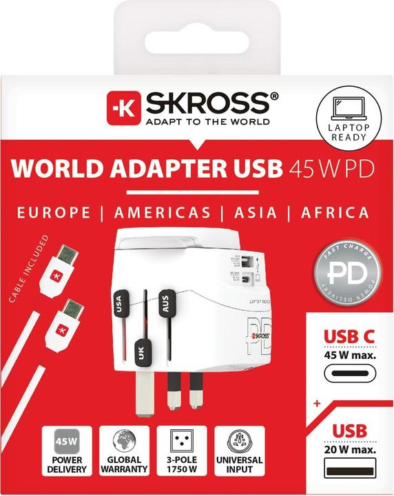 Immagine prodotto Skross PRO Light USB AC45PD World USB-C 45 W