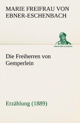 Produktbild Die Freiherren von Gemperlein (Deutsch, Marie von Ebner-Eschenbach, 2012)