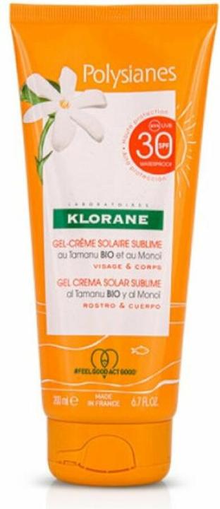 Image du produit Klorane Monoï & Tamanu (Crème solaire, SPF 30, 200 ml)