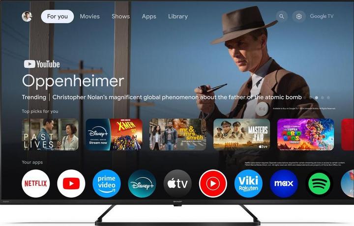 Actual product image Sharp TV (55", QLED, 4K, 2025)