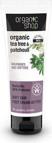Produktbild Organic Shop Organic Tea Tree & Patchouli Nourishes And Softnes Creamy Foot Butter - 75ML (Fussdeodorant & -puder, 75 ml)